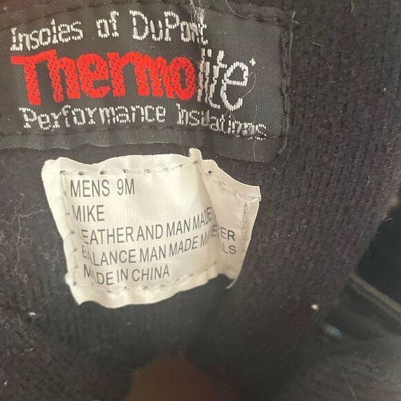 Totes Mike boots thermolite men’s winter snow black duck boots size 9M preowned - Picture 6 of 10